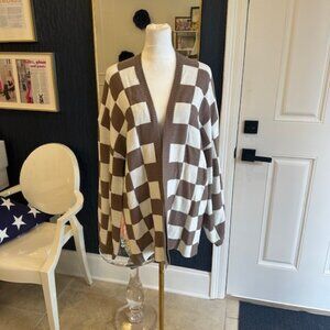 Checkered Cardigan